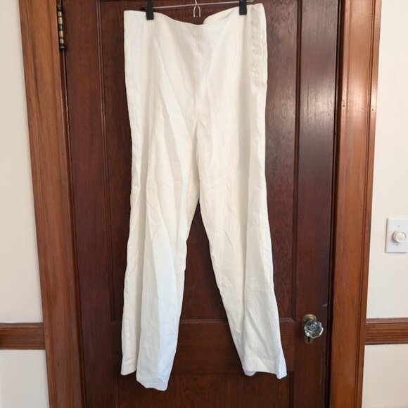 Like New!  100% Linen Talbots Pants - Picture 1 of 9